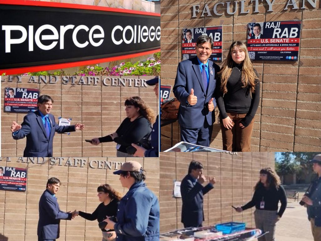 Raji Rab for U.S. Senate - Pierce College Event